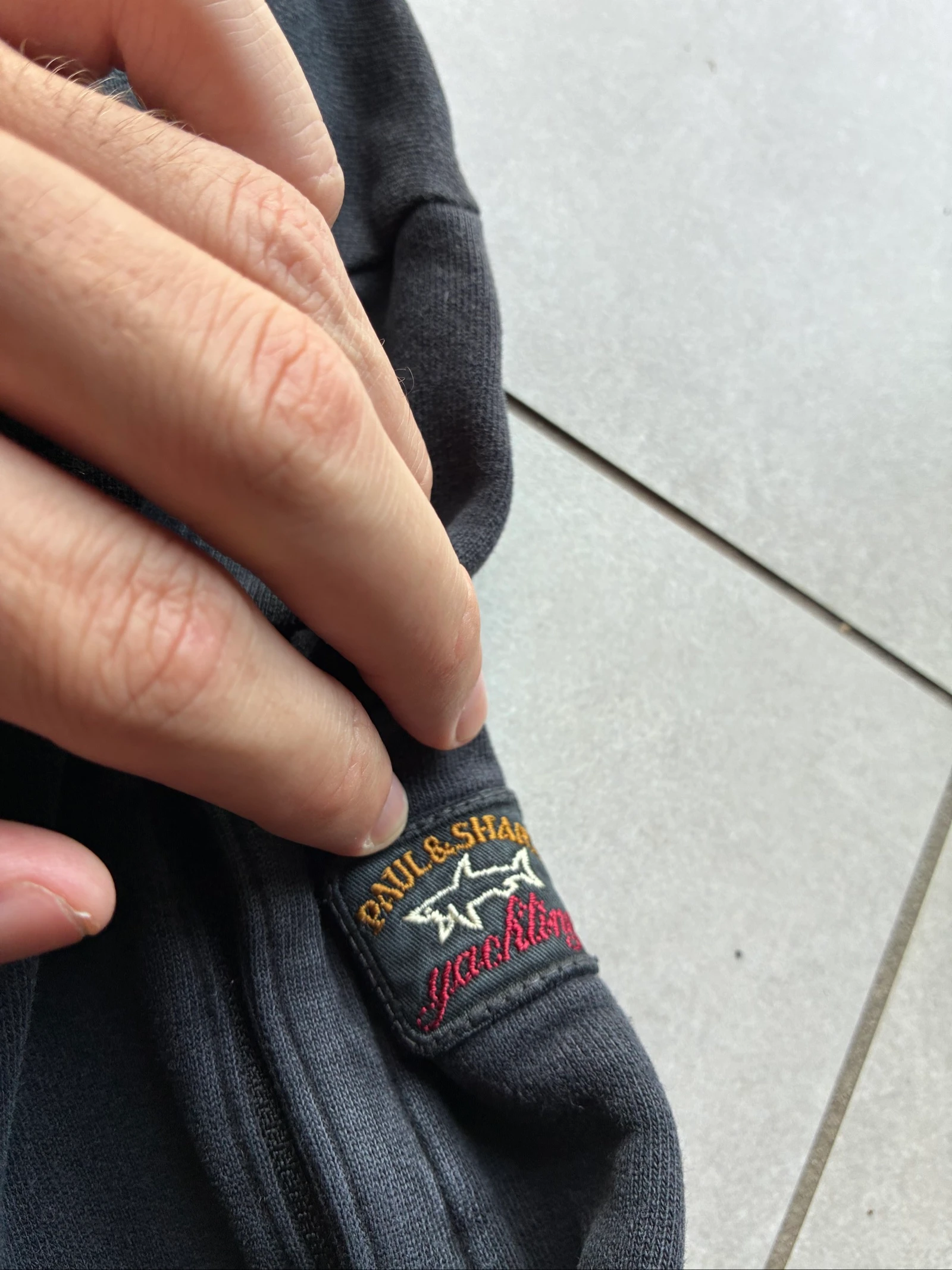 Paul & Shark 1/4 Zip Zwart Vintage Y2K Geborduurd Logo Coltrui Streetwear Luxe XS – photo 3